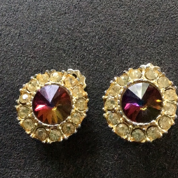 Clip on round earrings - Picture 4 of 5